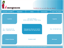 Tablet Screenshot of emergences77.fr